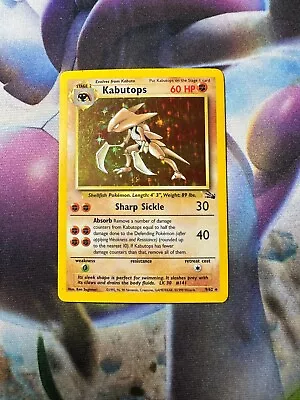 Pokémon LIGHT PLAY - Kabutops Holo Fossil 1999 9/62 English • $1.04