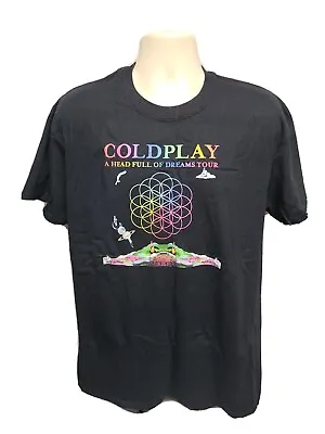 Coldplay A Head Full Of Dreams Adult Large Black TShirt • $34.26