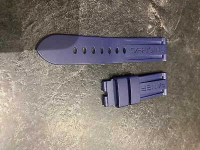 OEM Panerai Dark Blue Rubber Strap 24mm 125/75 • £129