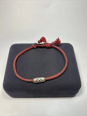 Desinger Me & Ro Sterling Silver Maitri Buddhism Red Rope Bracelet- READ! • $99