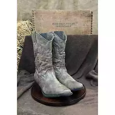 Mossimo Supply Co Women - Size 9 - Gray Snip Toe Faux Leather Cowboy Boots  • $12