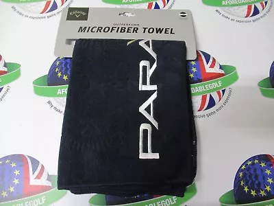 New Callaway Paradym Navy Microfiber Golf Towel 30  X 20  Quick Snap Attachment • £22.99