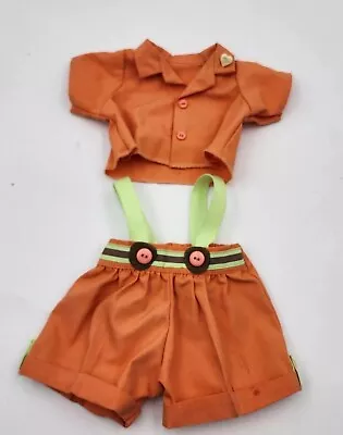 Vintage My Child Doll Outfit Orange Overalls & Top 1980s EUC • $16.99