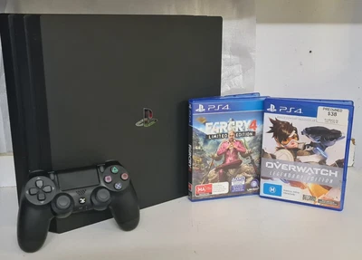 $349 • Buy ✅️ 1TB PS4 Sony PlayStation 4 Pro 4K Black Console  FAST POST ✔ + WARRANTY ✅️