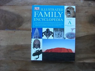 DK Illustrated Family Encyclopedia Volume 1 A - Hardback Book • £2