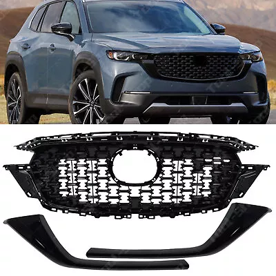 Fits Mazda CX5 CX-5 2022-2023 Front Grille/Front Grille Molding Trim Gloss Black • $320