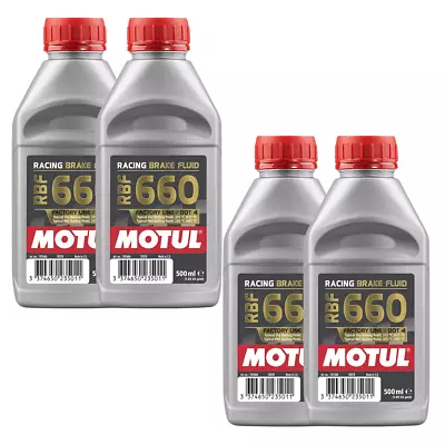 Motul RBF 660 Factory Line 100% Synthetic Racing Brake Fluid 101667 500ml 4 Pack • $77.15