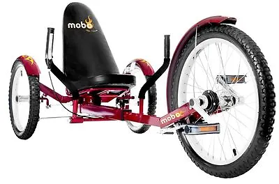 Mobo Triton Pro Ultimate Three Wheeled Cruiser Kids Adult Ride On Red Trike NEW • $598.99