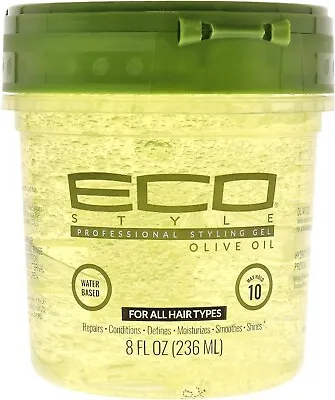 Ecostyle Olive Oil Styling Gel Green- All Day Hold Alcohol Free Paraben Free • £5.13