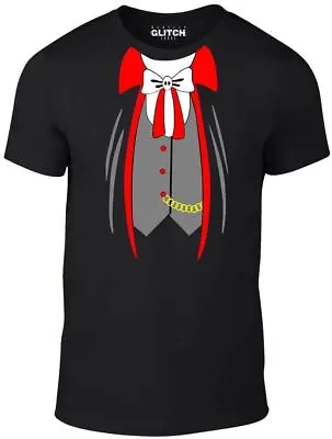 £10.99 • Buy Vampire Suit Men's T-Shirt - Dracula Halloween Costume Outfit Fancy Dress Shirt