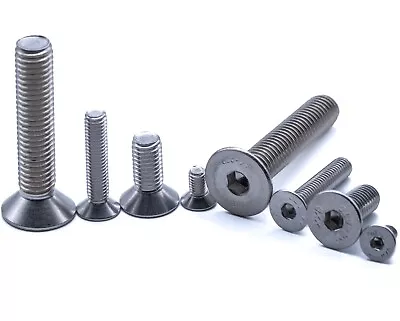 A4 Stainless Steel Countersunk Hex Bolt Socket Flat Head Screws M5 M6 M8 M10 316 • £224.50