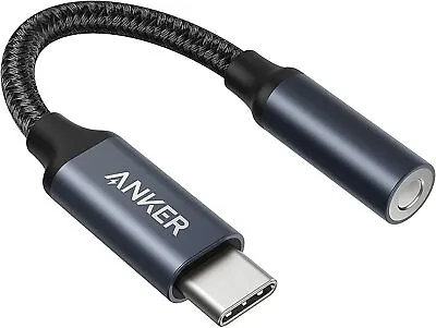 Anker USB C To 3.5mm Audio AUX Headphone Nylon Cable Adapter For For Samsung S20 • $16.99