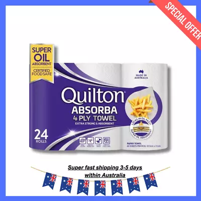 Quilton Absorba Paper Towel Rolls Pack Of 24 • $33