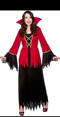 Wicked Costumes - Vampiress - Ladies Halloween Vampire Fancy Dress Outfit -  • £19.50