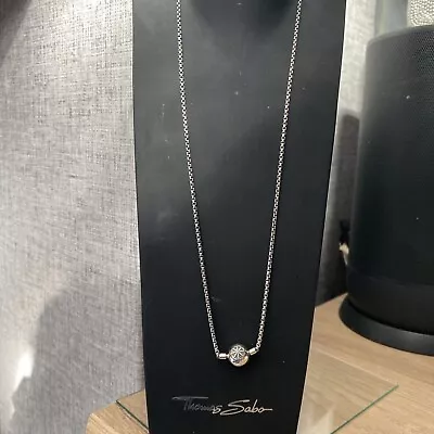 Thomas Sabo Karma Bead Necklace Hallmarked Size 50 Cm  • £42.99