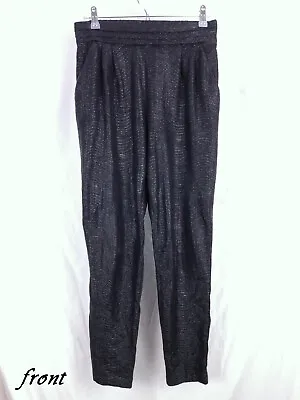 BCBG Generation Shimmery Drape Crinkle Harem Pant Sz S Lightweight Retro Y2K EUC • $15.99