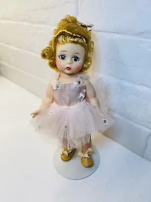 Vintage Madame Alexander Doll Pink Ballerina 1960’s Blonde 8” Bent Knee Strung • $75