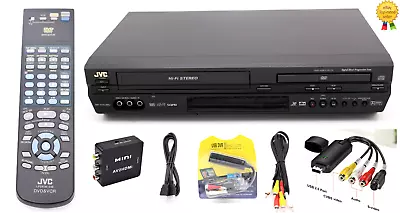 JVC DVD VHS VCR Player Converts VHS To Digital File By USB 2.0 Capture Converter • $149.99