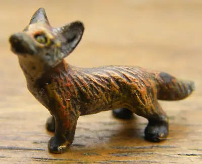 MINIATURE COLD PAINTED AUSTRIAN BRONZE FOX CUB  #b24 • £69