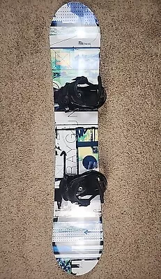 K2 Raygun At Rocker Snowboard Size 157 Wide W/ Burton Freestyle Bindings Sz M • $230