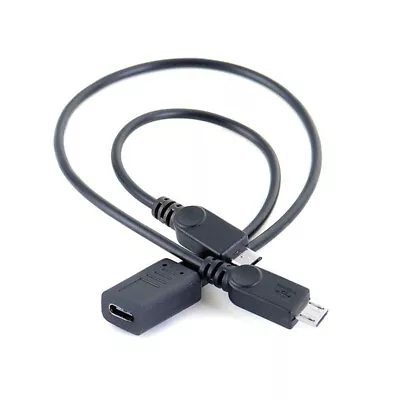 Type C USB 3.1 USB-C Female To 2 Micro USB Male Converter Splitter Y Cable Cord • $2.99