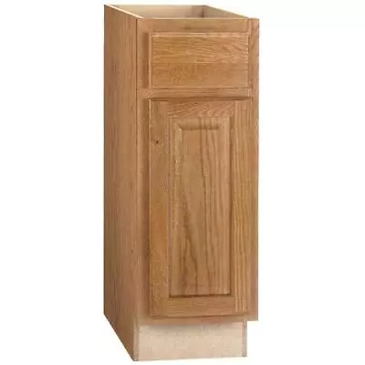 Hampton Bay Assembled Kitchen Cabinet 12 Wx24 Dx34.5 H Oak Ball-Bearing Drawer • $231.61