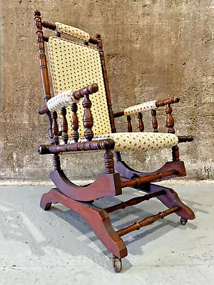 Antique Edwardian Style Rocking Chair • £125