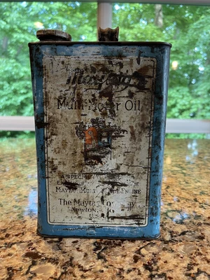 $20 • Buy Maytag Advertising Multi-Motor Metal Oil Tin Can 1 Gallon – Newton Iowa USA VTG