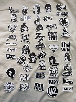 Various Rock Band Stickers 99 Cents Each Save On Shipping When You Buy Multiple! • $0.99