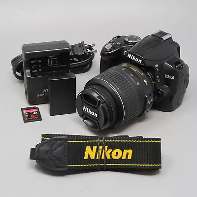 Nikon D3000 10.2MP DSLR Camera Kit W/ AF-S DX 18-55mm Lens - 4K Clicks • $179