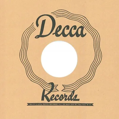 10  (78rpm) Decca BigBoppa Reproduction Company Record Sleeves (5 Pack) • $6.20