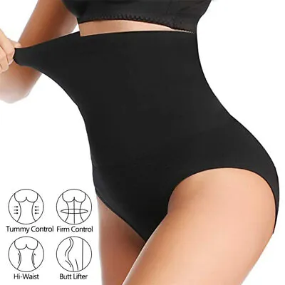 Womens Magic Slimming Knickers Briefs Firm Tummy Control High Waist Underwear UK • £6.59