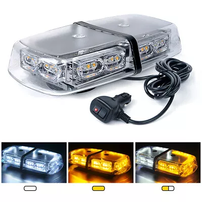 Xprite 36 LED Strobe Light Bar W/ Magnetic Base Car Rooftop Emergency Warning • $31.39