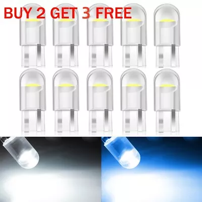 10x T10 BULBS LED ERROR FREE CANBUS COB SMD XENON WHITE W5W 501 SIDE LIGHT BULB • £2.40