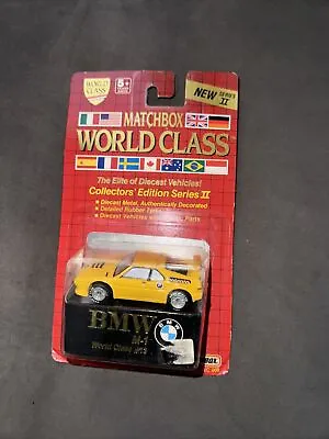 Matchbox BMW M1 Yellow Premiere  World Class #13 Series II • $19.99