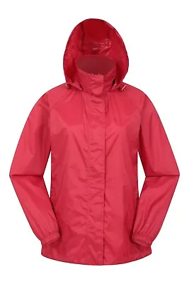 Mountain Warehouse Pakka Women's Waterproof Jacket Packable Ladies Foldaway Hood • £26.99