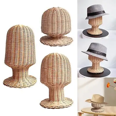 Pastoral Display Stand Portable Counter Wigs Holder Hat Rack For Cafe Closet • £15.34