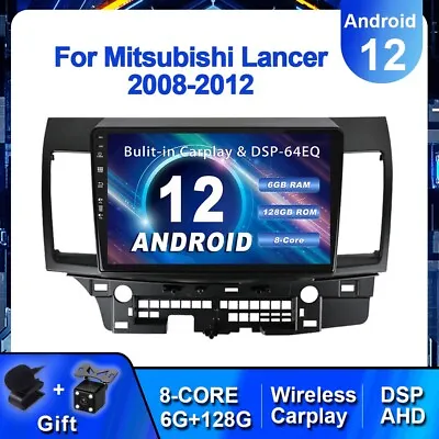 10.1  For Mitsubishi Lancer 2008-2017 Car Radio Stereo CarPlay GPS Navi BT 128GB • $239.99