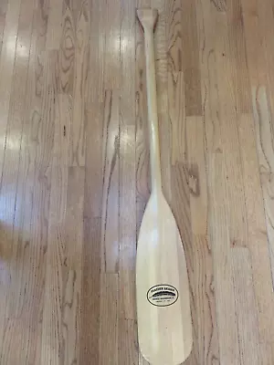 Vintage Feather Brand Wooden 47 1/2” Boat Oar Paddle Lake Kayak Canoe Decor LOOK • $49.99