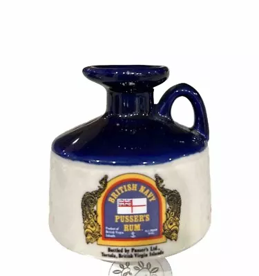 BRITISH NAVY PUSSER'S RUM Set Of 6 Empty Porcelain Mini Jug Decanter 2 1/2  • $60