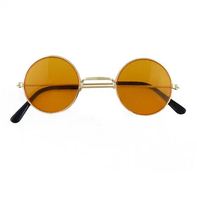 Orange - Round Lennon Glasses Ozzy Hippie Hippy Fancy Dress 60s 70s Festival • £2.75