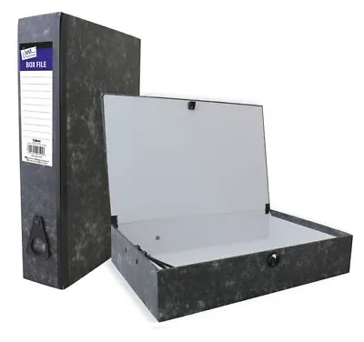 £7.49 • Buy A4 Black Box File With Document Clip Paperwork Desk Storage Box Folder