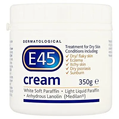 E45 Dermatological Cream | 350g Tub | Clinically Proven Dry Skin Relief For All • £17