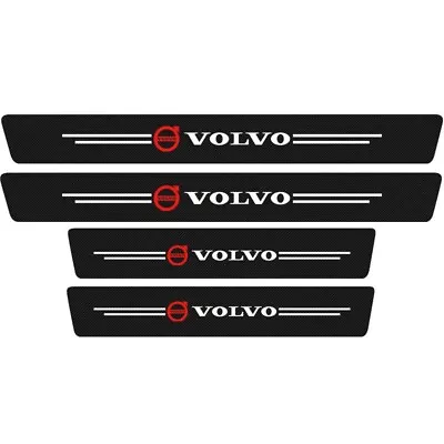 4PC Car Threshold Strip Door Plate Sill Scuff Cover Carbon Fiber For VOLVO New • $10.50