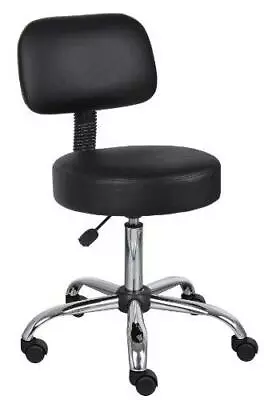 Boss Office Products Be Well Medical Spa Stool With Back In Black • $101.90