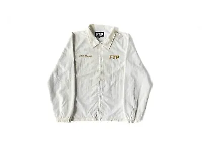 FTP 10 Year Anniversary White And Gold Nylon Windbreaker Coaches Jacket • $100