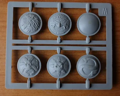 Warhammer Fantasy Battle Old World Marauder Round Dark Elf Shields OOP On Sprue • £9.45