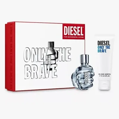 £52.95 • Buy Diesel Only The Brave 50ml Eau De Toilette + 75ml Shower Gel Gift Set 2022