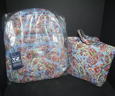 Vera Bradley  Provence PaislEY Campus Backpack LUNCH TOTE NWT EXACT • $114.75