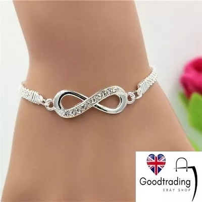 Womens 925 Sterling Silver Braided Ladies Bracelet Solid Bangle Jewellery Charm • £4.50